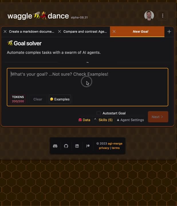 waggledance.ai multi-agent workflow interface